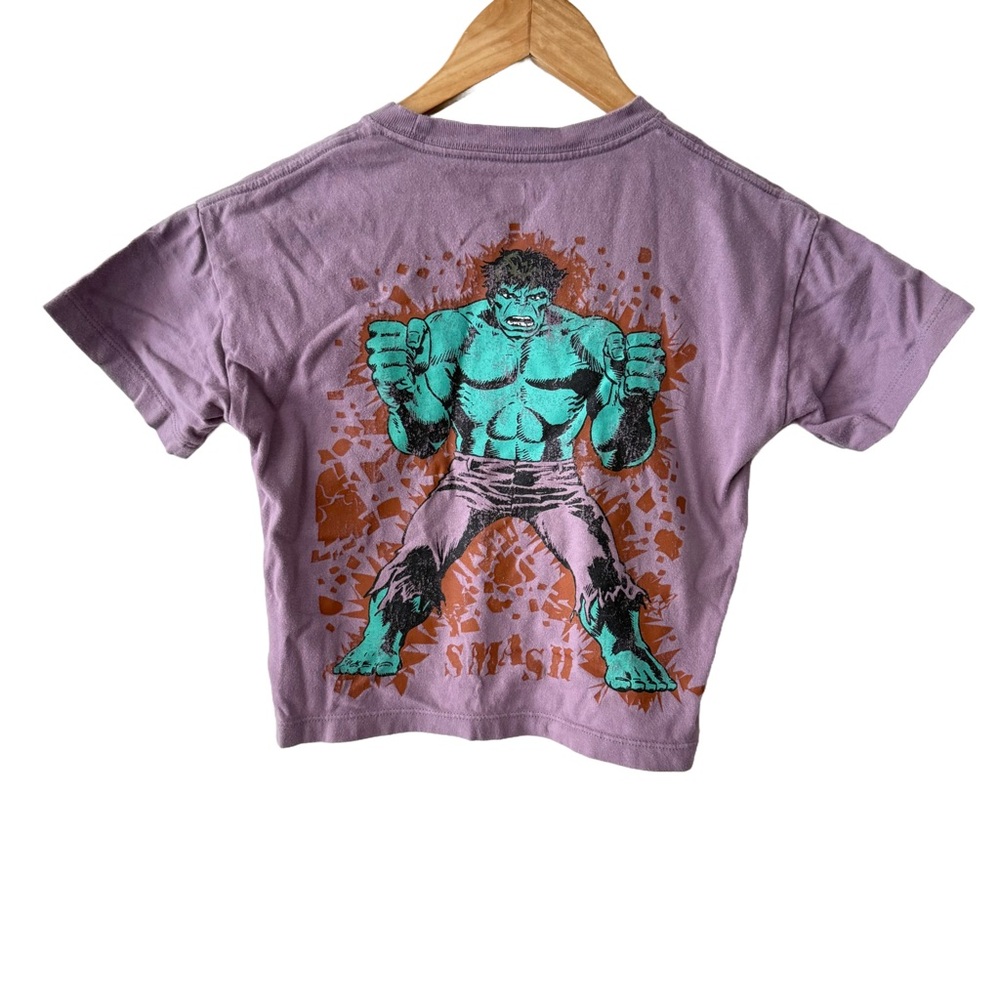 GAP x Marvel Hulk Purple Short Sleeve Tee 4T